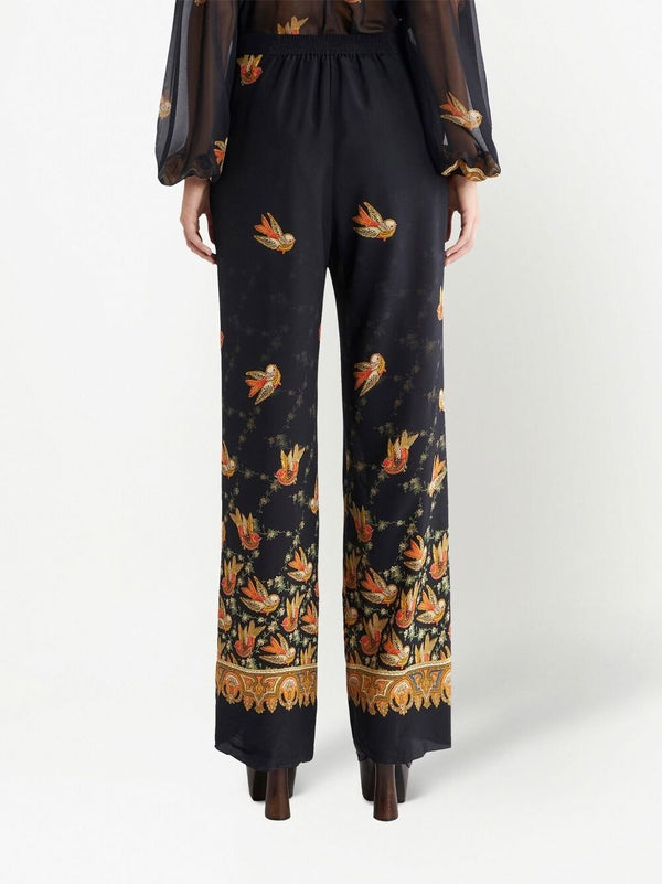 Etro Straight trousers with paisley print