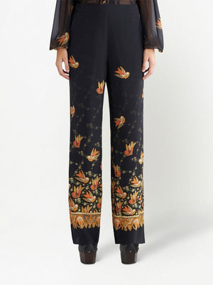 Etro Straight trousers with paisley print