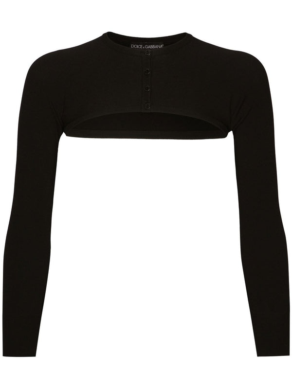 Dolce & Gabbana cropped button-fastening cardigan