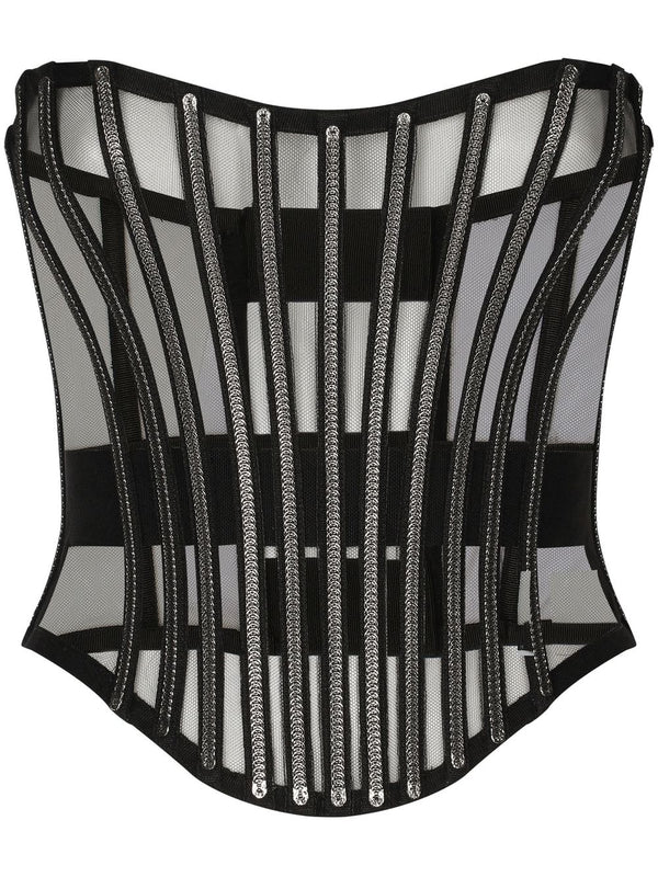 Dolce & Gabbana Tulle corset belt with boning
