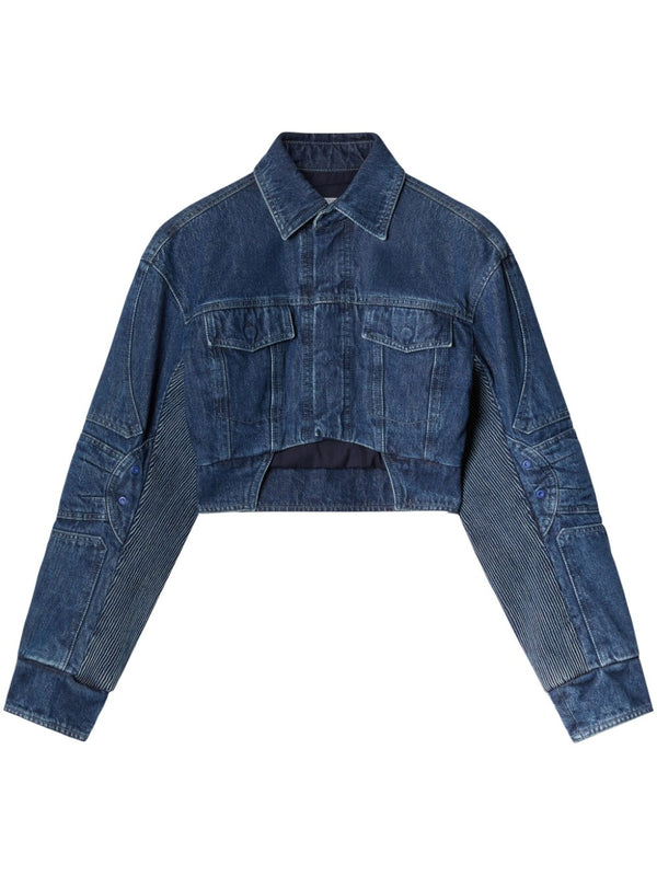 Off White Cropped denim jacket