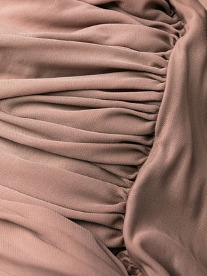 Saint Laurent Sleeveless Draped Minidress