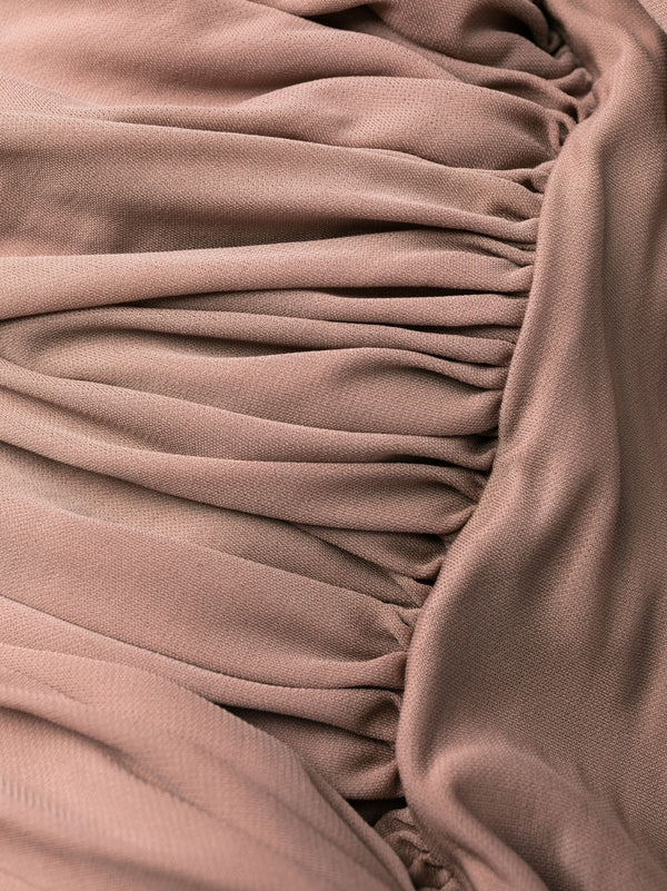 Saint Laurent Sleeveless Draped Minidress