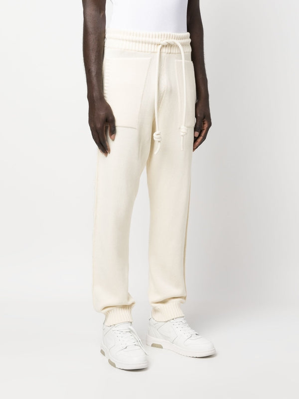 Off White Diag-stripe knitted track pants