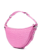 By Far Gib embossed crocodile-effect shoulder bag