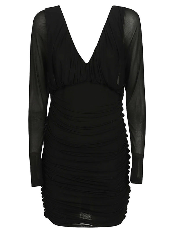 Saint Laurent Short dress with V-neck