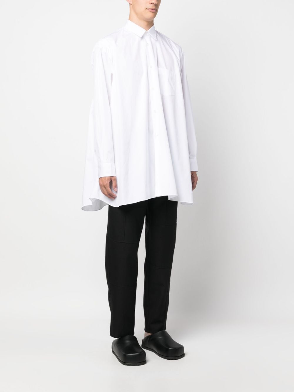 قميص Comme Des Garcons بفتحة جانبية