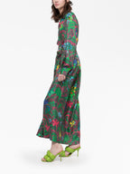 Az Factory Pre Paisley print long wrap dress