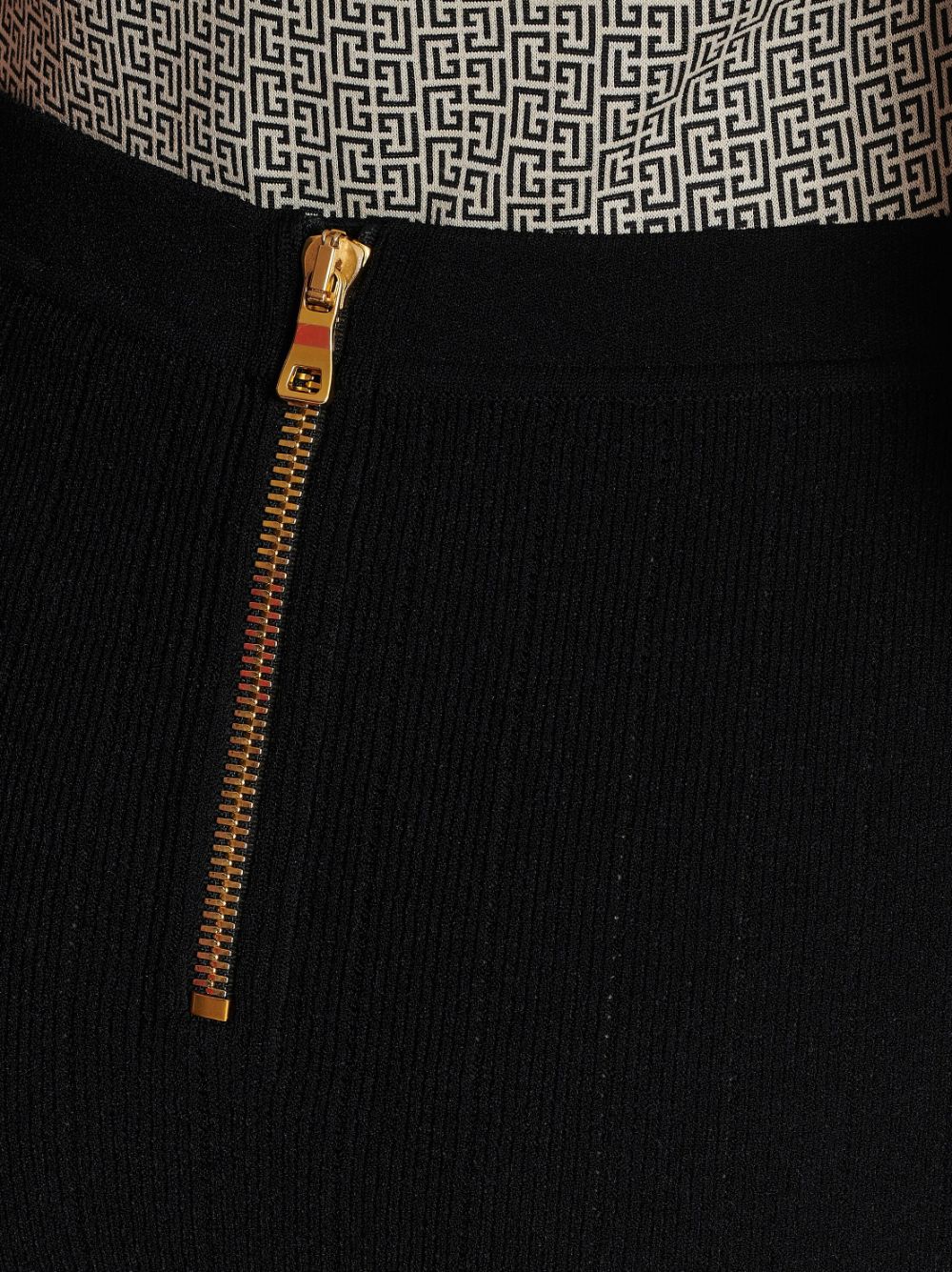 Balmain Button-detail knitted miniskirt