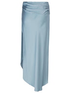 Jonathan Simkhai Elisabetta draped satin midi skirt