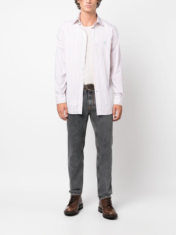 Etro Striped shirt with embroidery