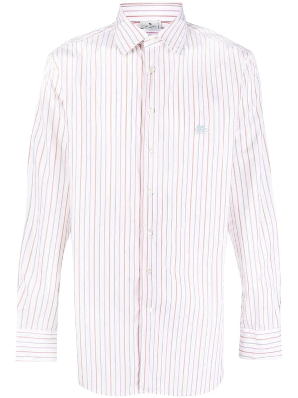 Etro Striped shirt with embroidery