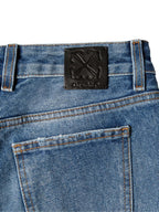 Off White Mid-rise flared jeans
