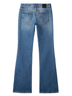Off White Mid-rise flared jeans