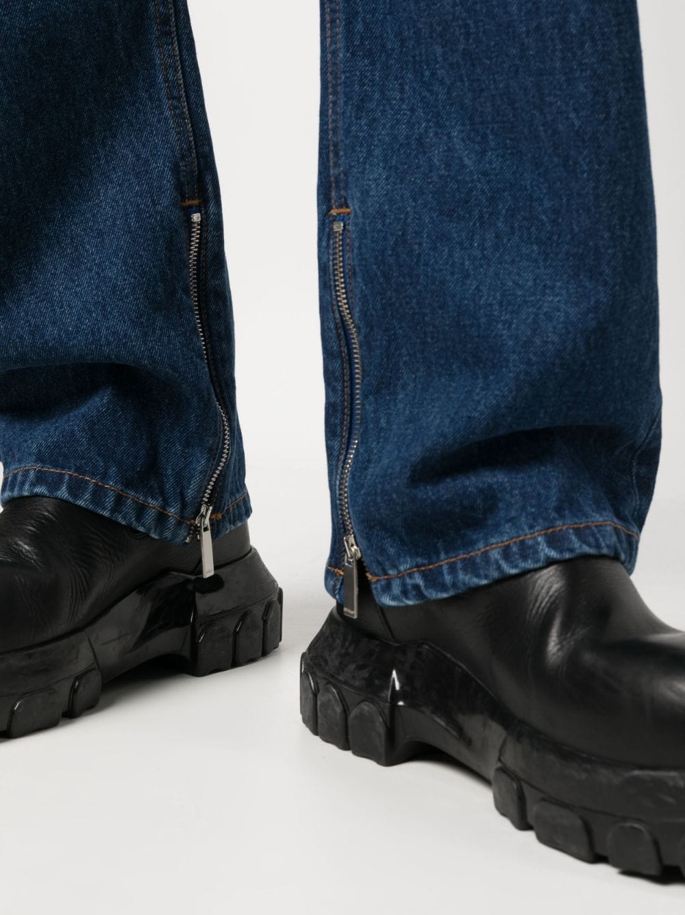 Off White High-waisted straight jeans