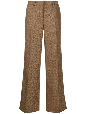 Marine Serre Regenerated Moon Diamant tailored trousers