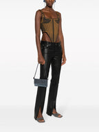 Benedetta Bruzziches Vitty La Mignon rhinestone-embellished denim bag