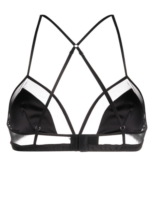 Dolce & Gabbana panelled tulle satin bra