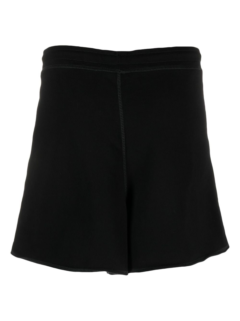 Ganni logo-patch shorts