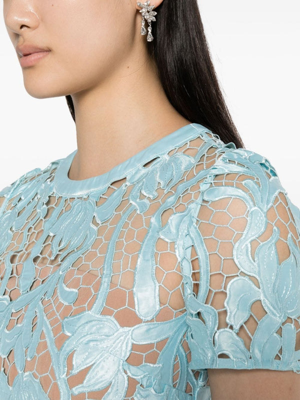 Self-Portrait Flared midi dress