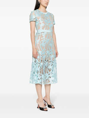 Self-Portrait Flared midi dress