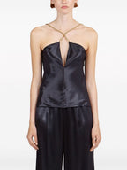 Ferragamo Satin sleeveless top