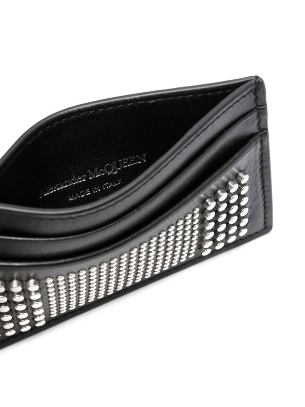 Alexander McQueen Studded leather card case