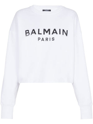 Balmain Logo-print cotton sweatshirt