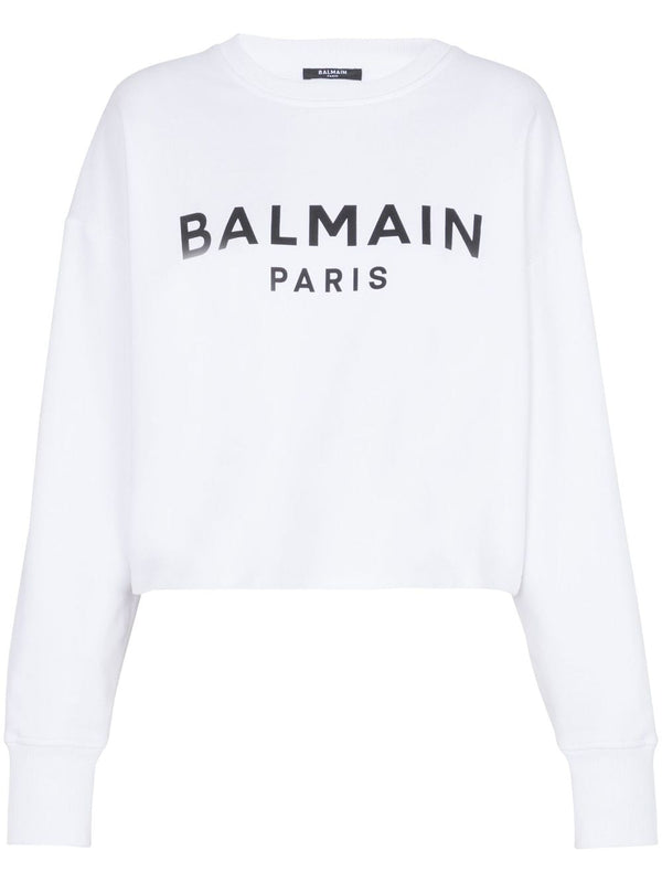 Balmain Logo-print cotton sweatshirt