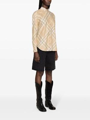 Burberry check motif shirt