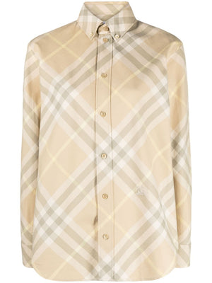 Burberry check motif shirt