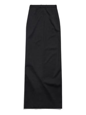 Balenciaga slit tailored maxi skirt