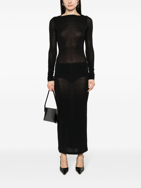 Saint Laurent Wool blend long pencil dress