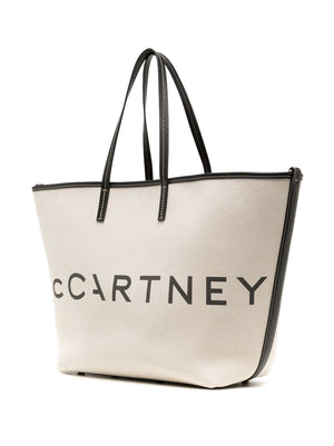 Stella McCartney Logo canvas tote bag