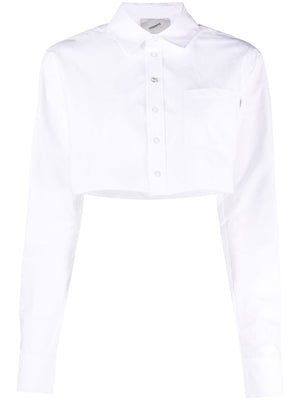 Coperni Cropped cotton shirt