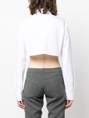 Coperni Cropped cotton shirt