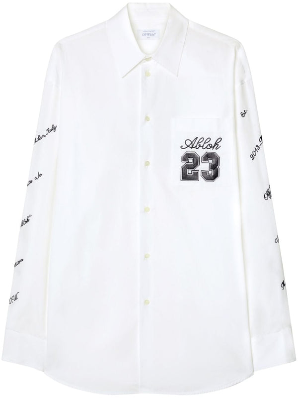 Off White Shirt with embroidery