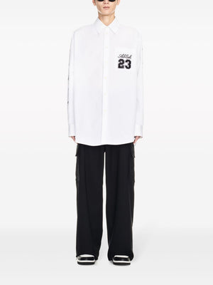 Off White Shirt with embroidery