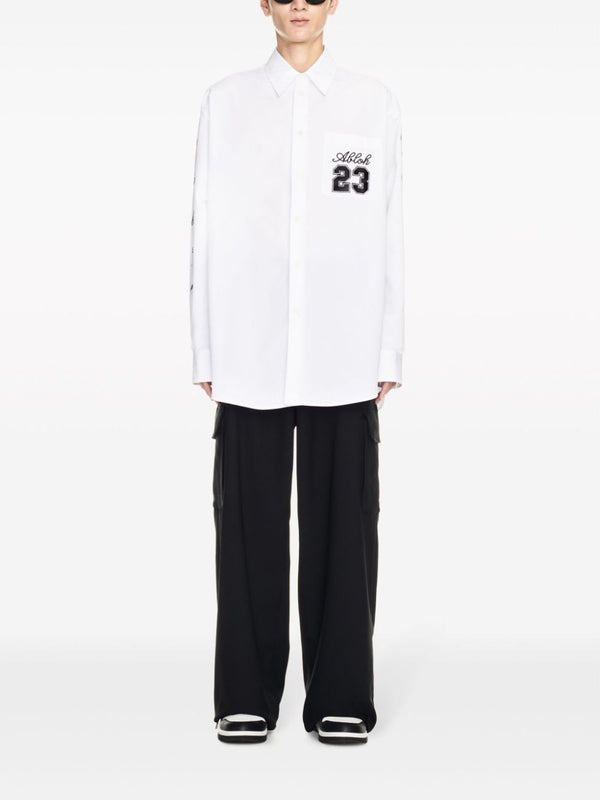 Off White Shirt with embroidery