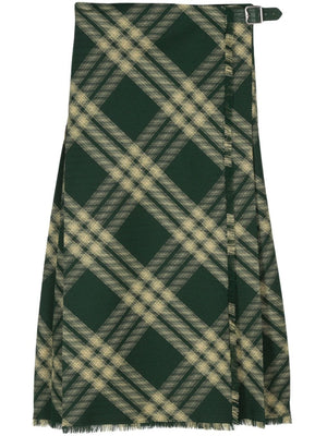 Burberry Pleated wool skirt