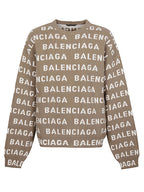 سترة بشعار Balenciaga Intarsia
