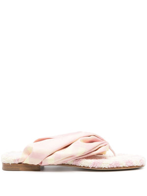 Burberry check thong sandals