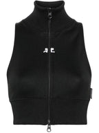 Courreges Pre Cropped track vest
