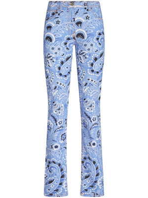 Etro Bandana-print skinny jeans
