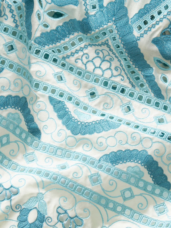 Etro Broderie anglaise flared dress