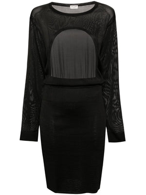 Saint Laurent open-back knitted dress