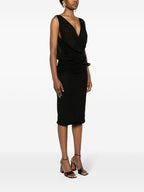 Saint Laurent V-necked mini dress
