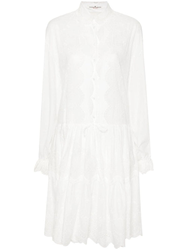Ermanno Scervino Embroidered shirt dress