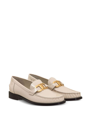 Ferragamo Gancini leather loafers