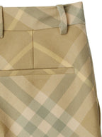 Burberry check-print tailored wool trousers